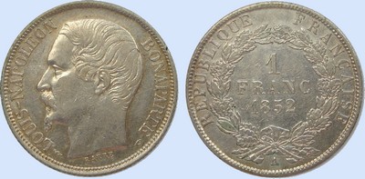 1 Franc LOUIS-NAPOLEON